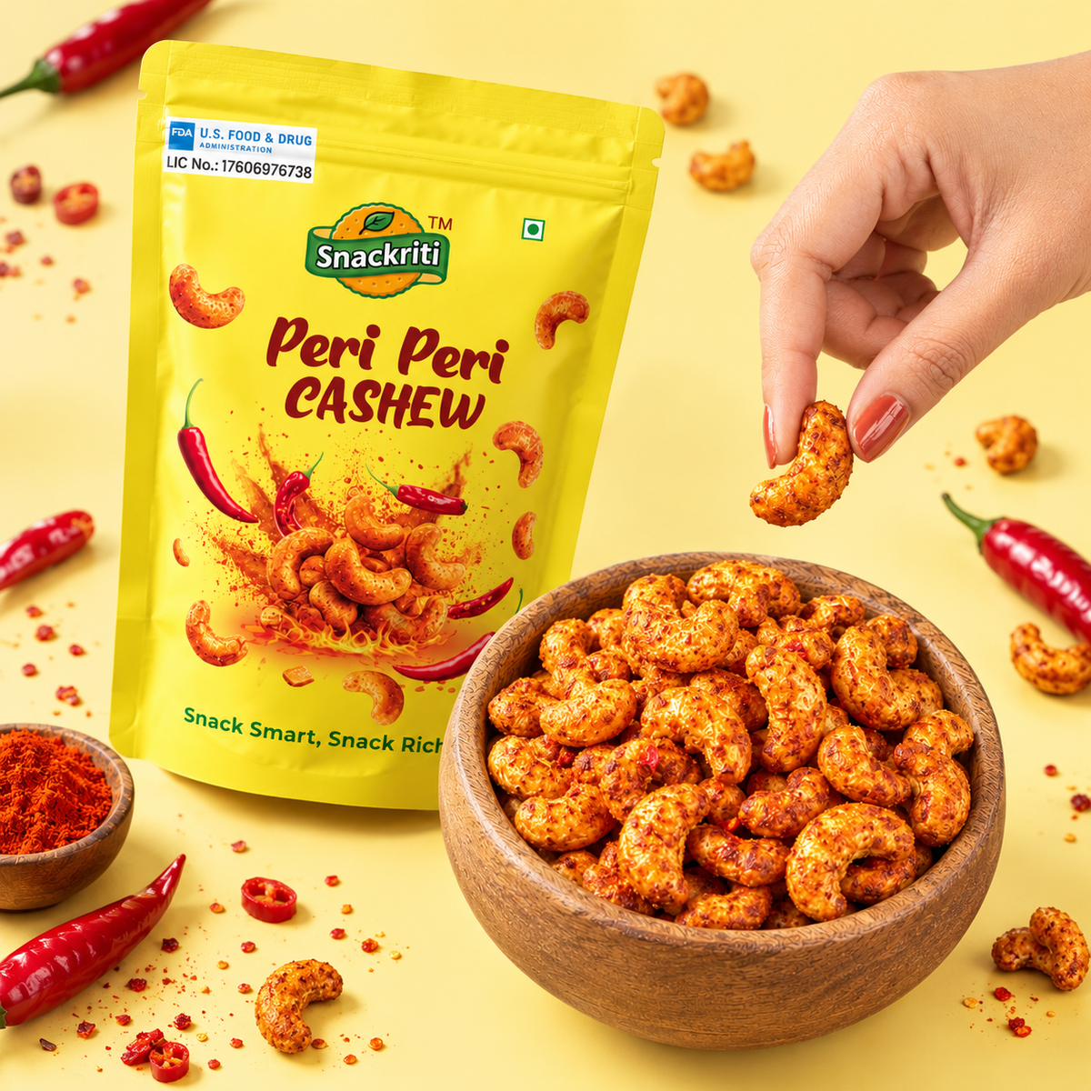 Peri Peri Cashews (250g)