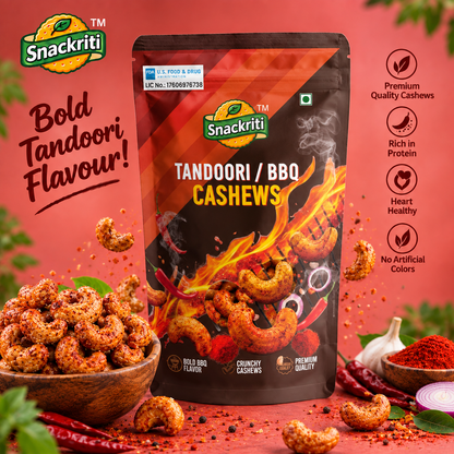 Snackriti Tandoori / BBQ Cashews (250g)
