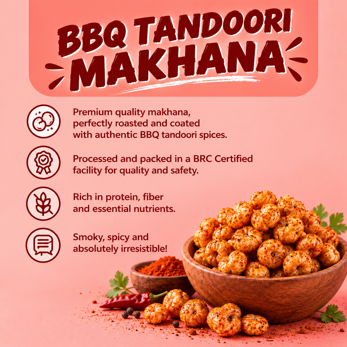 Snackriti Tandoori / BBQ Cashews (250g)