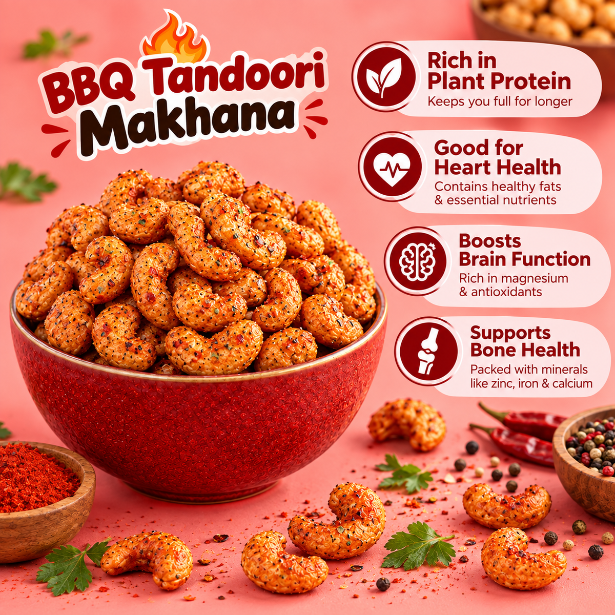 Snackriti Tandoori / BBQ Cashews (250g)
