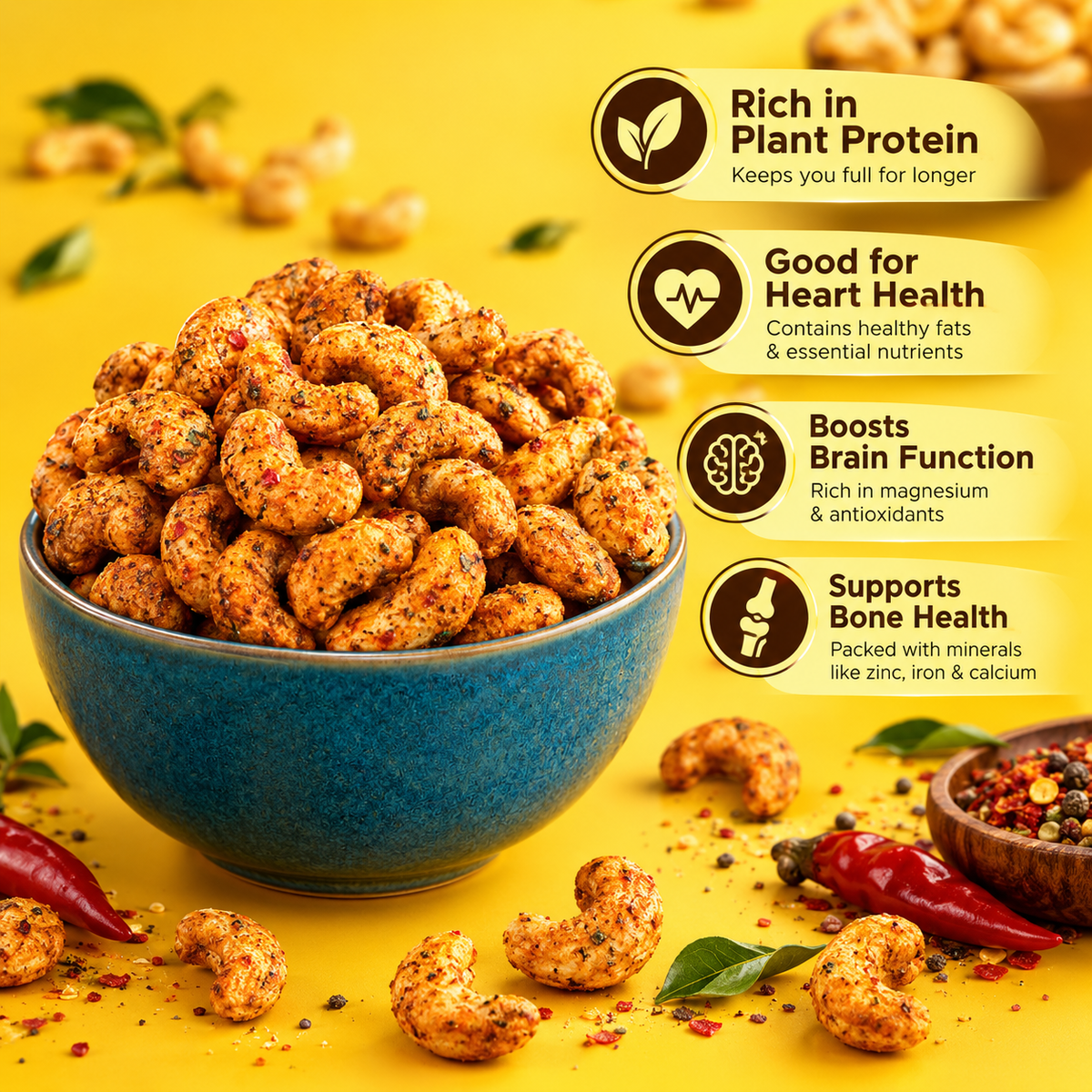 Peri Peri Cashews (250g)