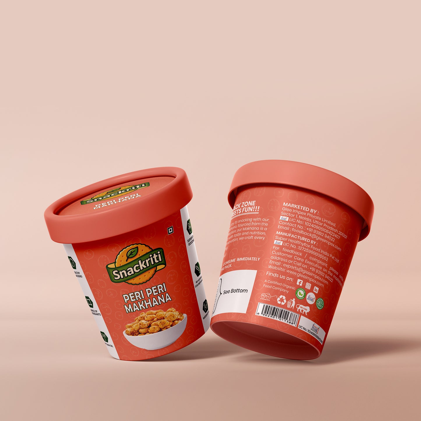 Peri Peri Makhana (30g) – Fiery, Crunchy & Addictively Spicy