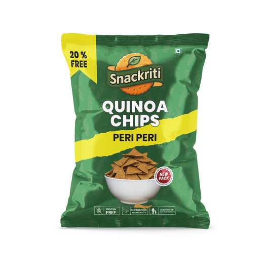 Snackriti Quinoa Chips – Peri-Peri Flavored, Healthy & Protein-Rich