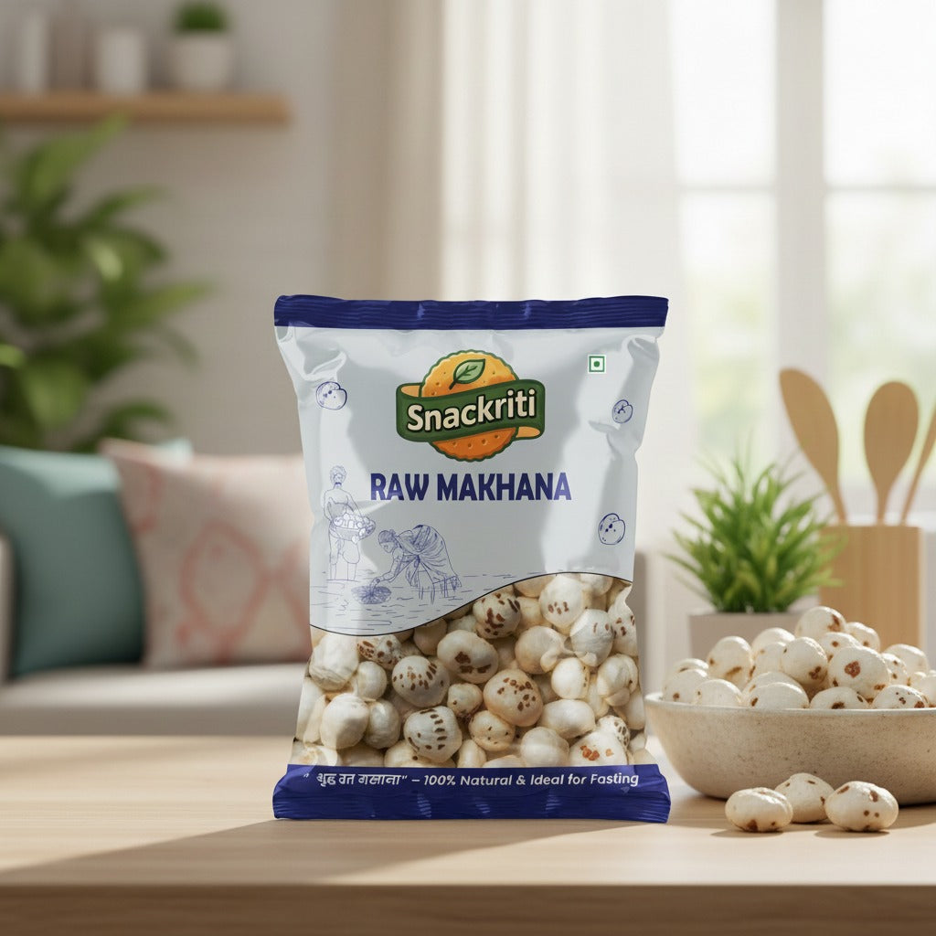 Snackriti Raw Makhana – Premium Quality, Natural & Healthy Superfood