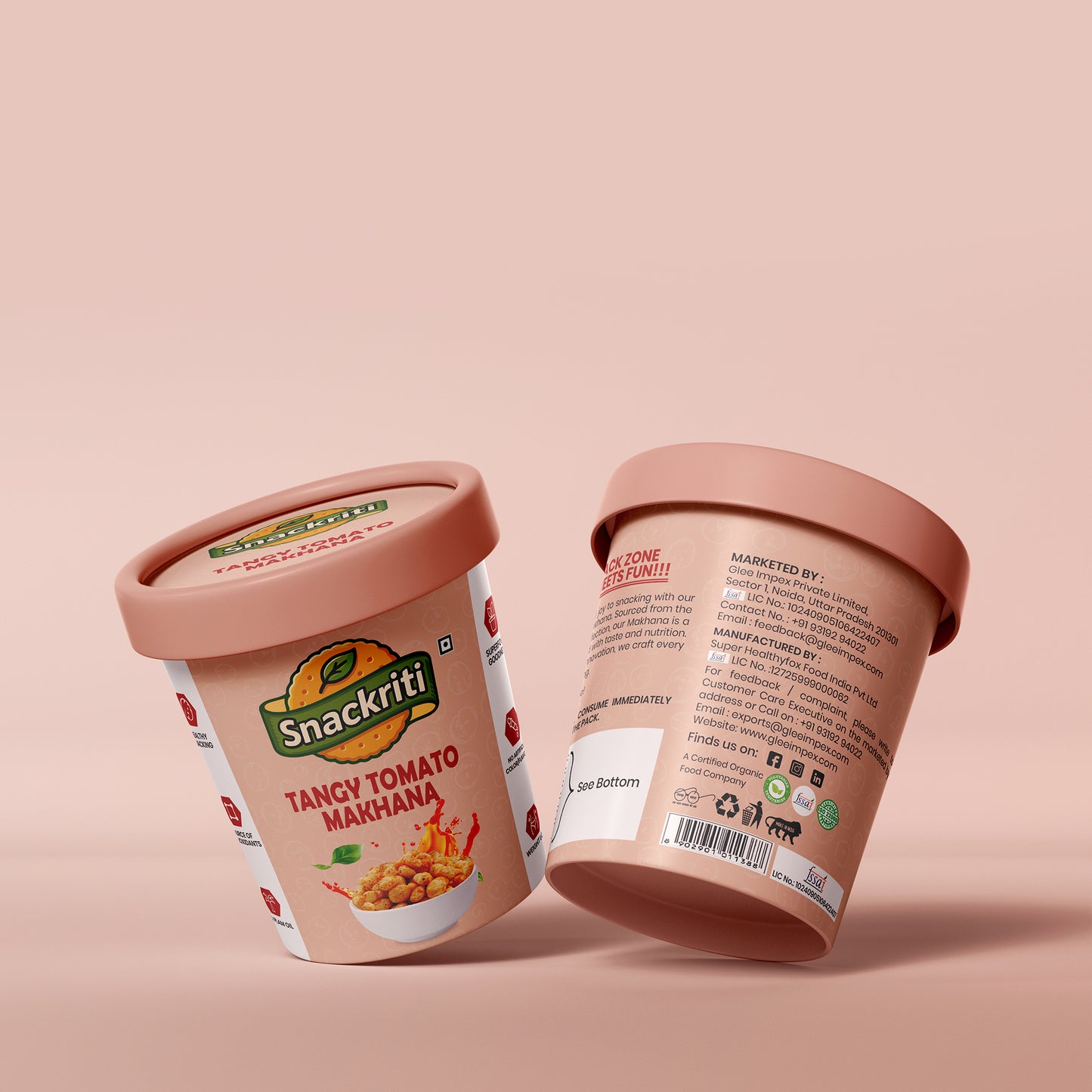 Tangy Tomato Makhana (30GM) – Zesty, Crunchy & Flavorful