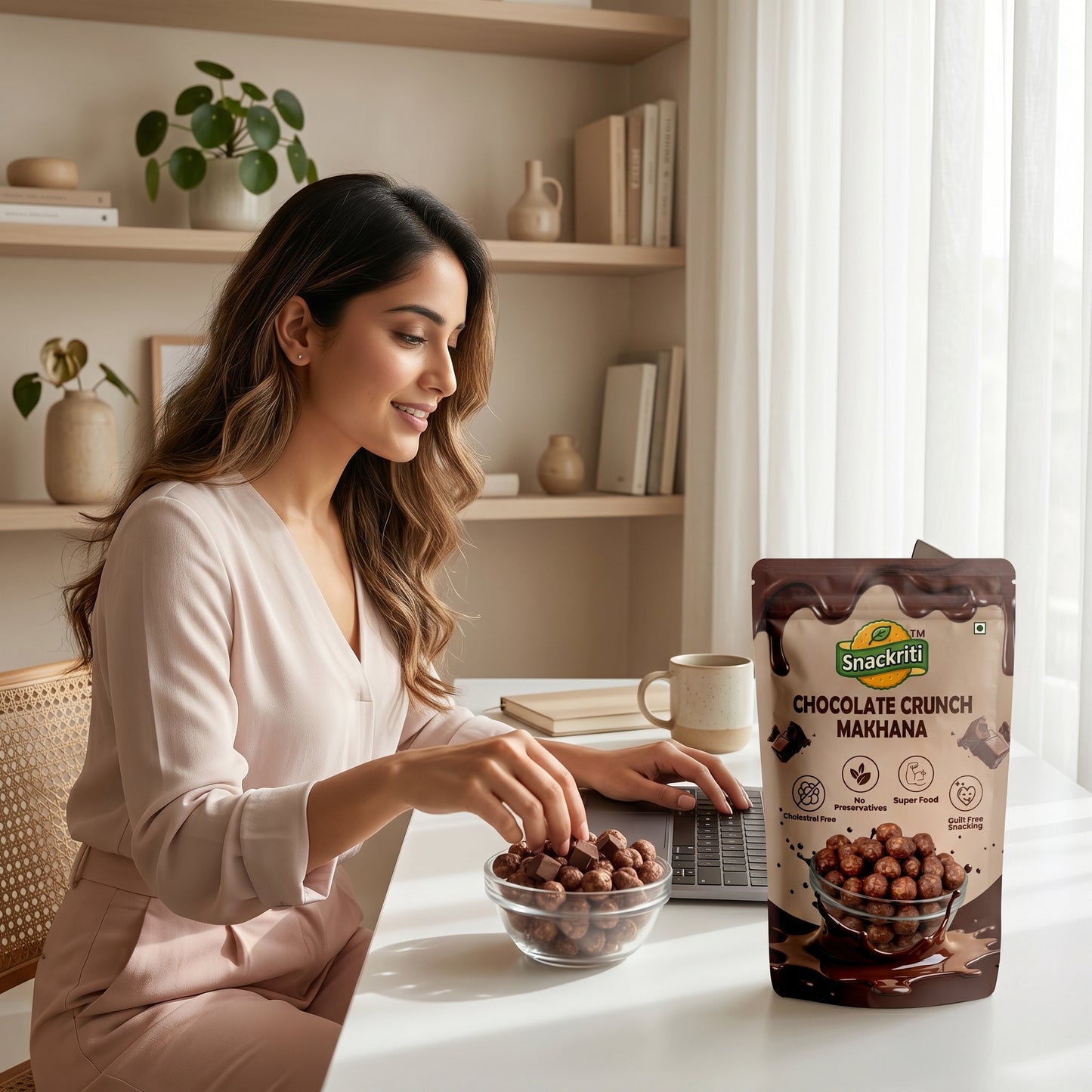 Chocolate crunch makhana (100g)