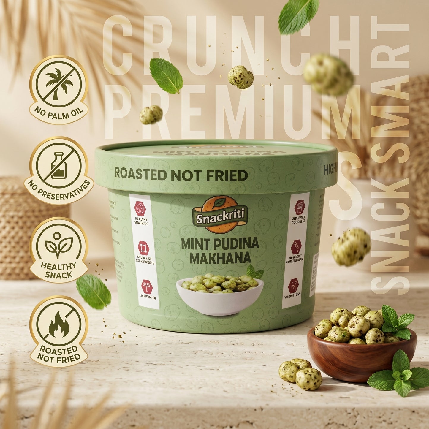 Snackriti Mint Pudina Makhana (30 g)