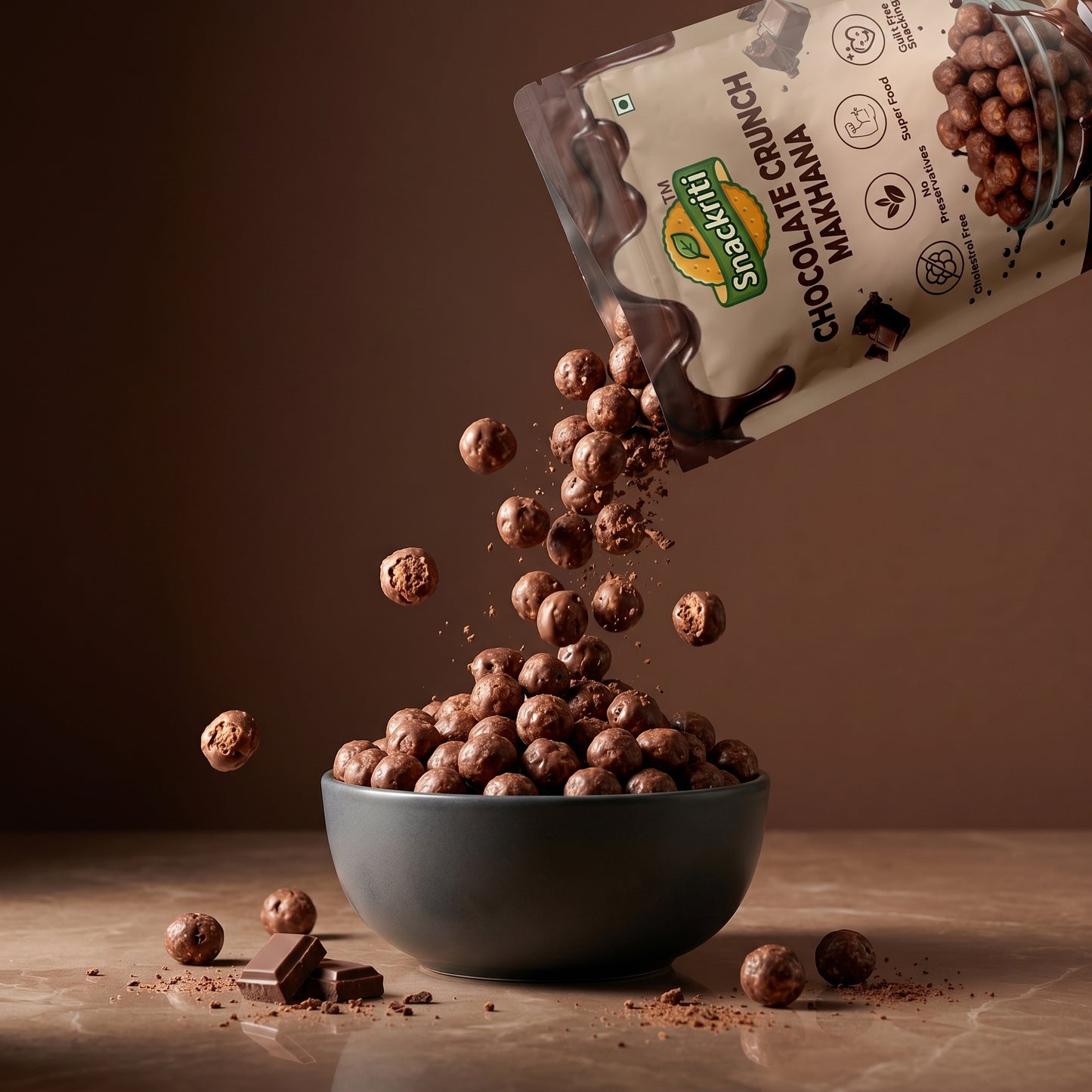 Chocolate crunch makhana (100g)