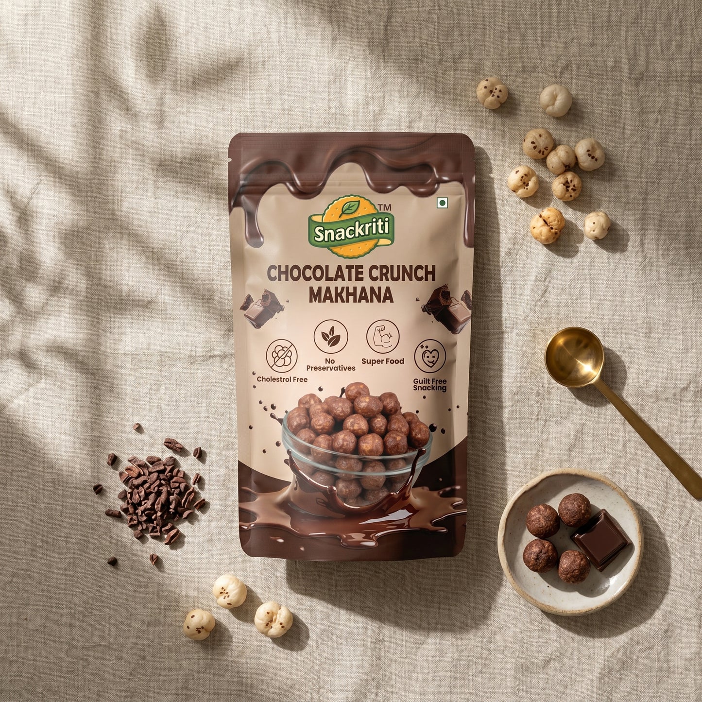 Chocolate crunch makhana (100g)