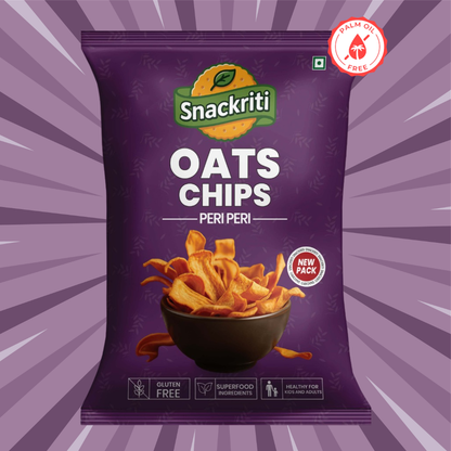 Snackriti Peri-Peri Oats Chips (50g)