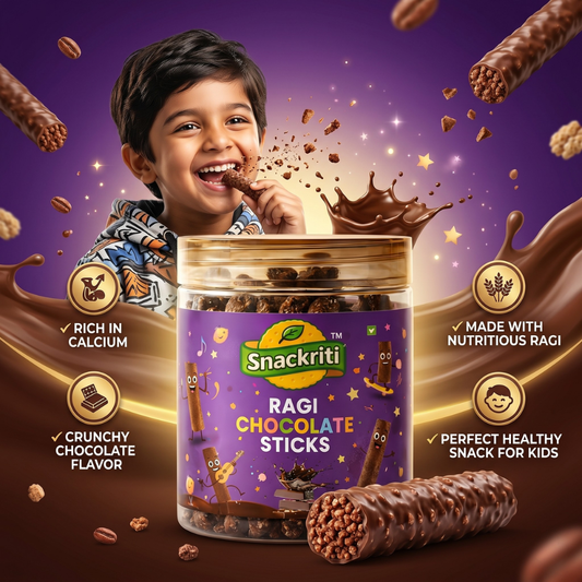 Snackriti Ragi Chocolate Sticks (50g)