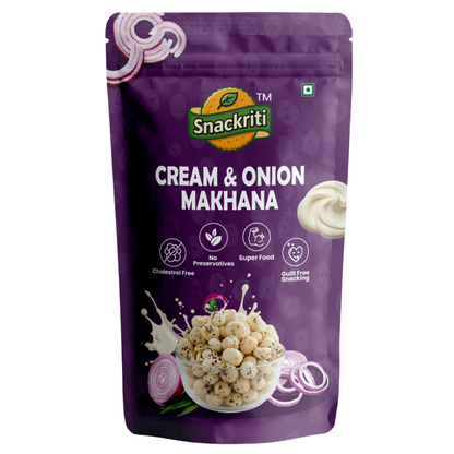 Cream & onion makhana (100g)