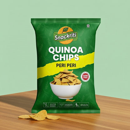 Snackriti Quinoa Chips – Peri-Peri Flavored, Healthy & Protein-Rich