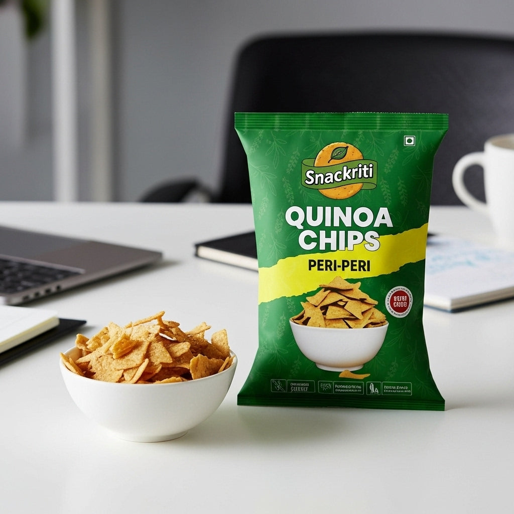 Snackriti Quinoa Chips – Peri-Peri Flavored, Healthy & Protein-Rich