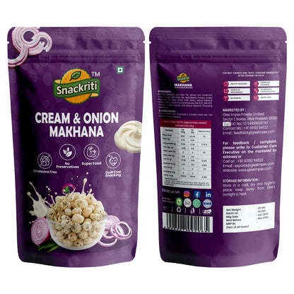 Cream & onion makhana (100g)