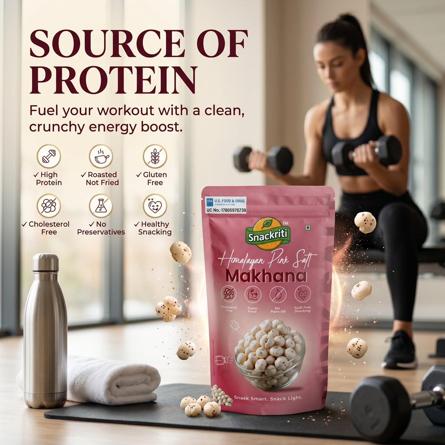 Himalyan pink salt makhana (100g)