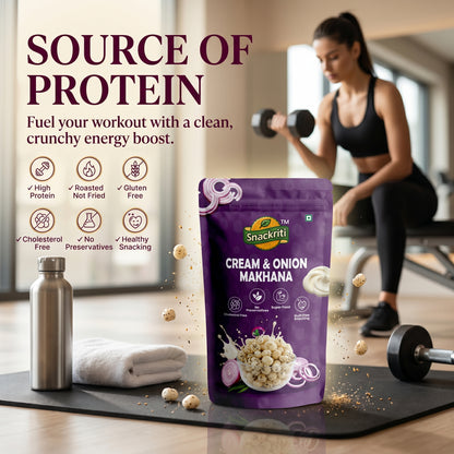 Cream & onion makhana (100g)