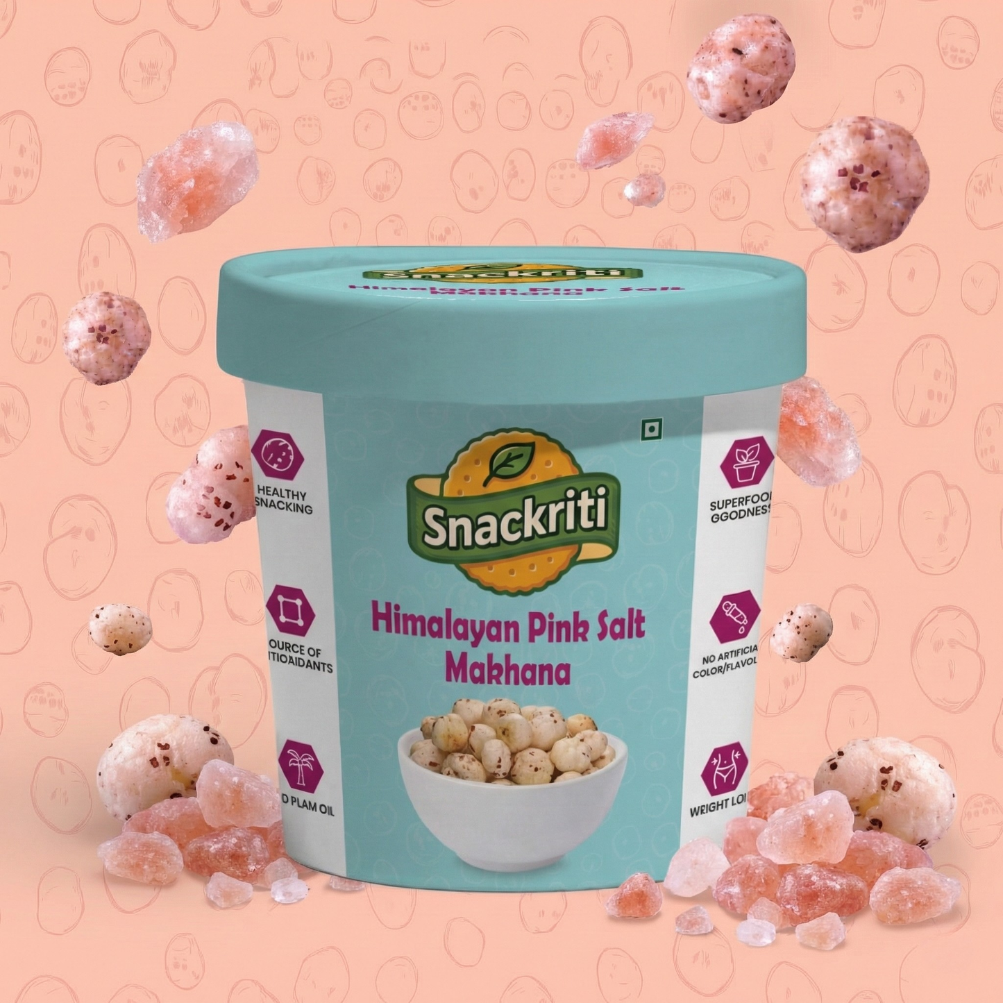 Himalayan Pink Salt Makhana (30 g)
