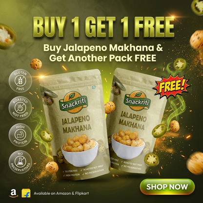 Snackriti Jalapeno Makhana 30g Buy 1 Get 1 Free