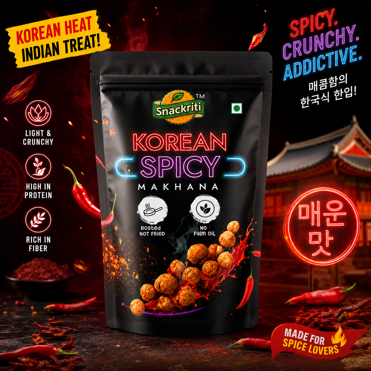 Korean spicy makhana (100g)