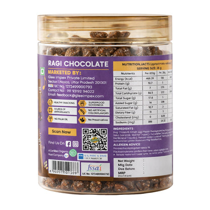 Snackriti Ragi Chocolate Sticks (50g)