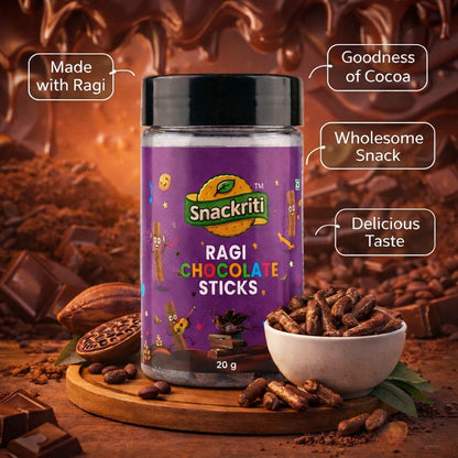 Snackriti Ragi Chocolate Sticks (20g)